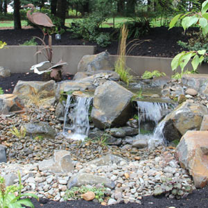 Salem Landscaper Water Feature by Cravinho Landscaping